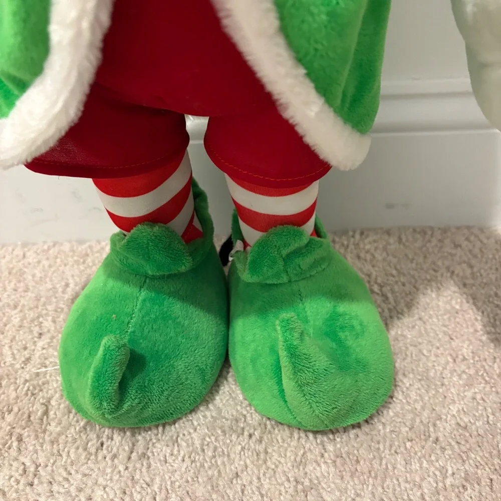 Gemmy Disney Mickey Mouse‎ Elf Standing Porch Greeter Plush 22